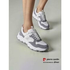 Кроссовки Pierre Cardin Осень-зима 2024, полнота G, размер 36, белый/серый
