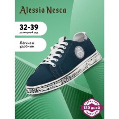 Кроссовки Alessio Nesca Школа 2024, размер 32, синий/белый