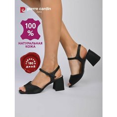 Босоножки Pierre Cardin Осень-зима 2024, размер 38, черный