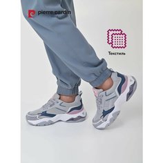 Кроссовки Pierre Cardin Осень-зима 2024, полнота G, размер 38, серый