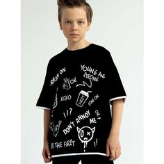 Футболка Juno, размер 140, черный