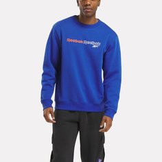 Свитшот Reebok Brand Proud Crew, размер S, , голубой