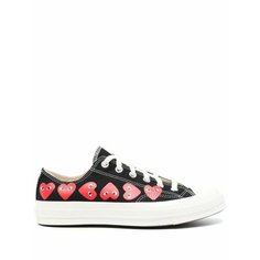 Кеды CONVERSE х Comme des Garcons PLAY x Comme des Garcons PLAY Chuck 70, размер 8.5 US, черный