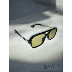 Солнцезащитные очки REALE, черный/желтый