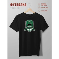 Футболка Futbolkoff футбольный клуб краснодар бык зеленый, размер XXL, черный