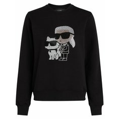 Толстовка Karl Lagerfeld Ikonik, размер XS, , черный