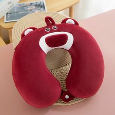 Подушка для шеи , 1 шт., размер XL, бордовый
