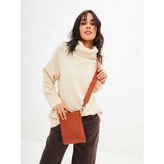 Сумка мессенджер MYFLAFFICO XS, фактура гладкая, охра