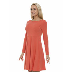 Платье Lunarable Базовая коллекция, размер 52, коралловый