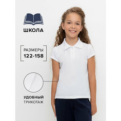 Поло crockid, размер 84/158, белый