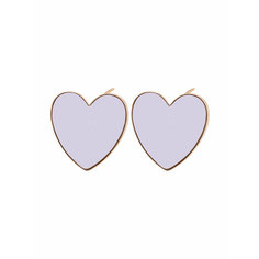 Серьги OTOKODESIGN, эмаль, белый