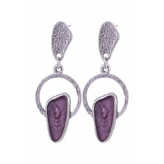 Серьги OTOKODESIGN, эмаль, фиолетовый