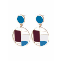 Серьги OTOKODESIGN, эмаль, голубой
