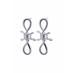 Серьги OTOKODESIGN, серебристый