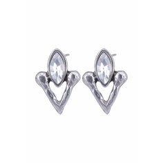 Серьги OTOKODESIGN, серый металлик