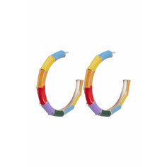 Серьги OTOKODESIGN, эмаль, разноцветный