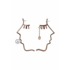 Серьги OTOKODESIGN, золотистый