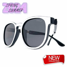 Солнцезащитные очки SmakhtinS eyewear & accessories, черный, белый, красный
