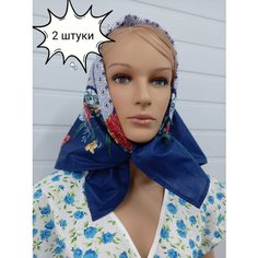 Платок для женщин,70х70 см, цветы Be L La Vita