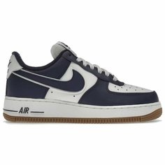 Кроссовки NIKE Air Force 1 07 LV8, размер 7.5 US, белый, синий