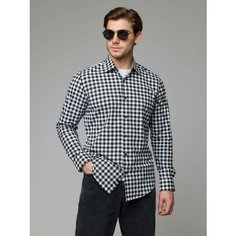 Рубашка BAWER, размер 3XL, черный/белый