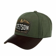 Бейсболка STETSON для мужчин и женщин, размер 0, оливковый
