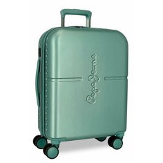 Чемодан Pepe Jeans, 37 л, размер S, зеленый