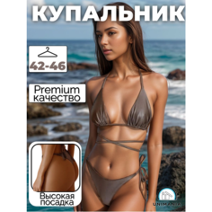 Купальник UNIMANIA Базовая, размер M, белый/золотой