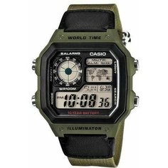 Наручные часы CASIO, зеленый