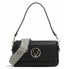 Сумка кросс-боди Valentino Katong, фактура зернистая, черный