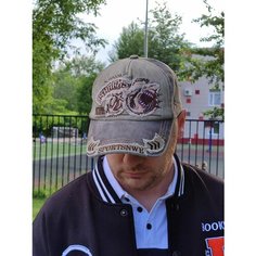 Бейсболка для мужчин, размер 56-59, коричнево-серый Нет бренда