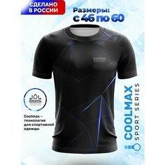 Футболка Evofox, размер 2XL, черный, синий