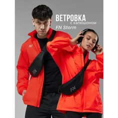 Ветровка FN Storm ветровка с капюшоном, размер 3XL, оранжевый ФН