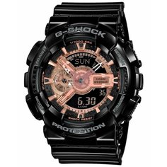 Наручные часы CASIO, черный, коричневый