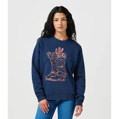 Свитшот Wrangler, размер S, , синий