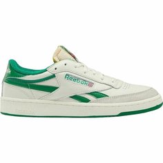 Кеды Reebok Club C Revenge Vintage, полнота F, размер 11 US, белый-зеленый
