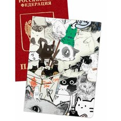 Обложка для паспорта , белый Mobi Fone