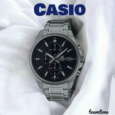 Наручные часы CASIO, серебряный, черный