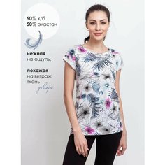 Футболка Чебоксарский Трикотаж, размер 4XL, обхват груди 112 см, белый