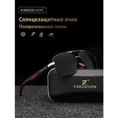 Солнцезащитные очки KINGSEVEN, красный, черный