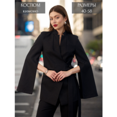 Костюм классический Olivia Bellucci, размер 46, черный