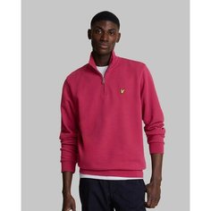 Толстовка Lyle & Scott Loopback Quarter Zip Sweat, размер S, , бордовый