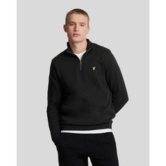 Толстовка Lyle & Scott Loopback Quarter Zip Sweat, размер XXL, , черный оникс