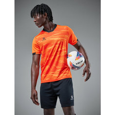 Форма спортивная Kelme футбольная форма Short Sleeve Football Suit, размер 2XL, оранжевый/черный