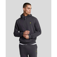 Толстовка Lyle & Scott Zip Through Hoodie, размер S, , gunmetal