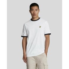 Футболка Lyle & Scott Ringer T-Shirt, размер XL, синий, белый