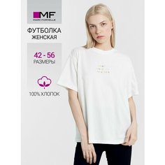 Футболка MARK FORMELLE Для женщин, размер 4XL, белый, мультиколор