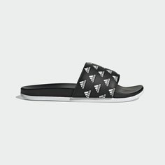 Шлепанцы adidas Adilette Comfort, размер 11 UK, Core Black / Cloud White / Cloud White