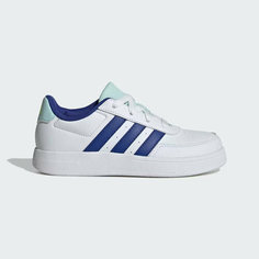 Кроссовки adidas BREAKNET LIFESTYLE COURT, размер 1 UK, cloud white / semi lucid blue / halo mint