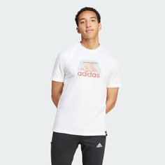 Футболка adidas, размер S, белый